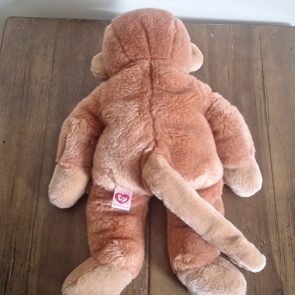 Vintage TY 1998 Beanie Buddy Bongo Monkey Plush Stuffed Animal Soft Toy - Picture 3 of 8